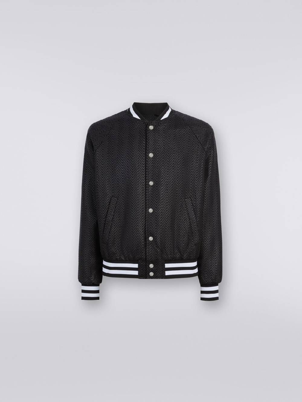 Missoni Bomber in cotone e viscosa zig zag Nuova