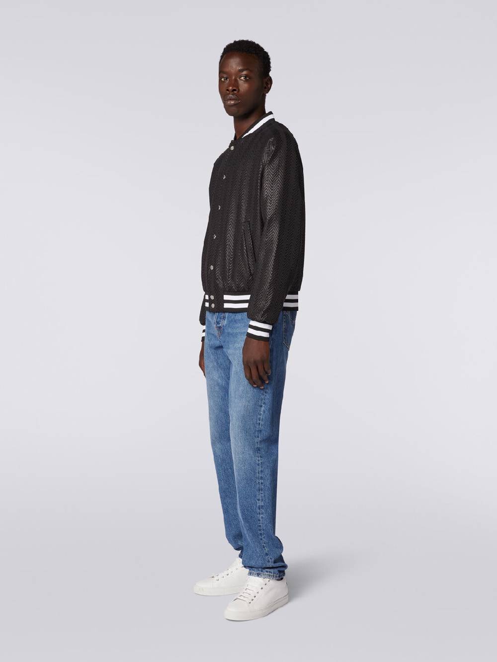 Missoni Bomber in cotone e viscosa zig zag Nuova