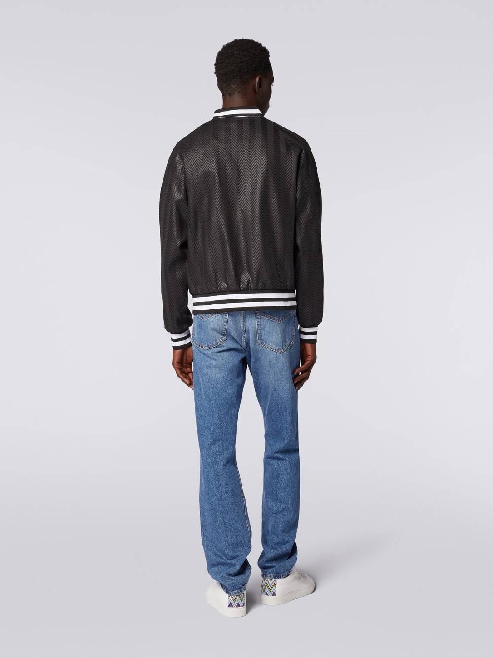 Missoni Bomber in cotone e viscosa zig zag Nuova