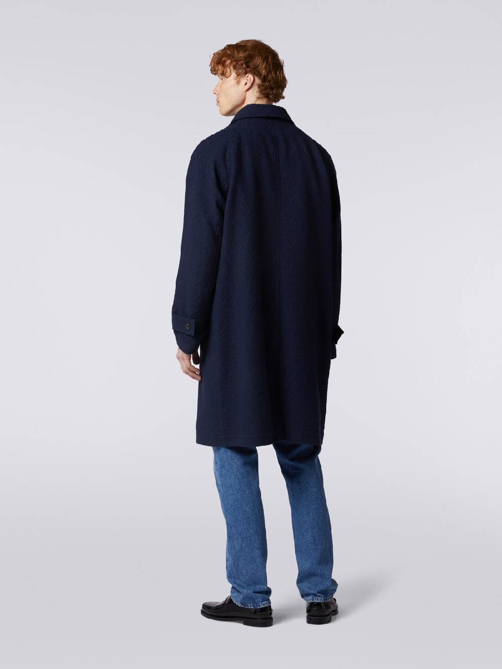 Missoni Cappotto misto lana jacquard con motivo zig zag Spedizione gratuita