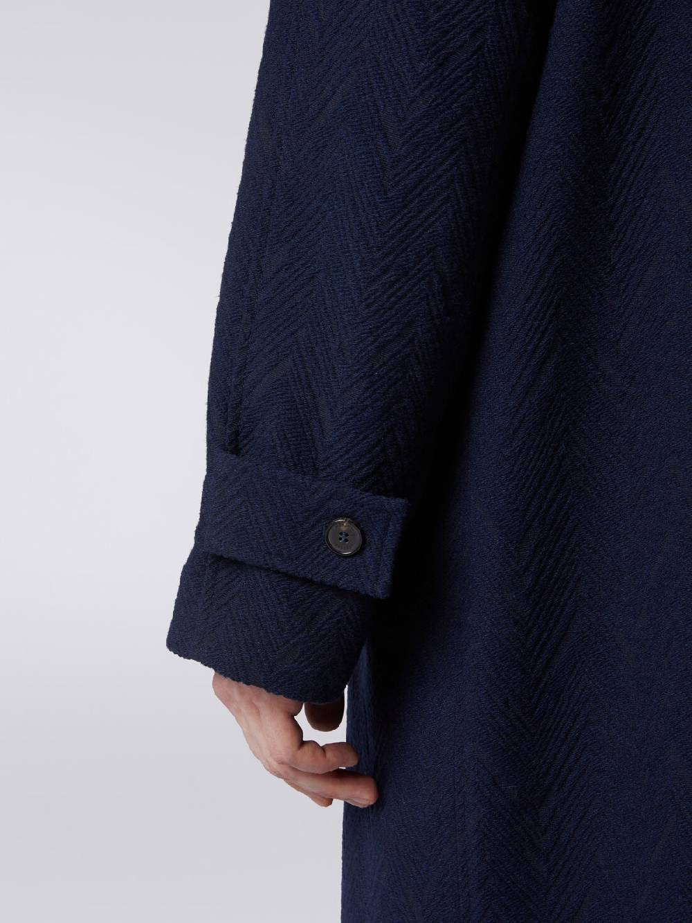 Missoni Cappotto misto lana jacquard con motivo zig zag Spedizione gratuita