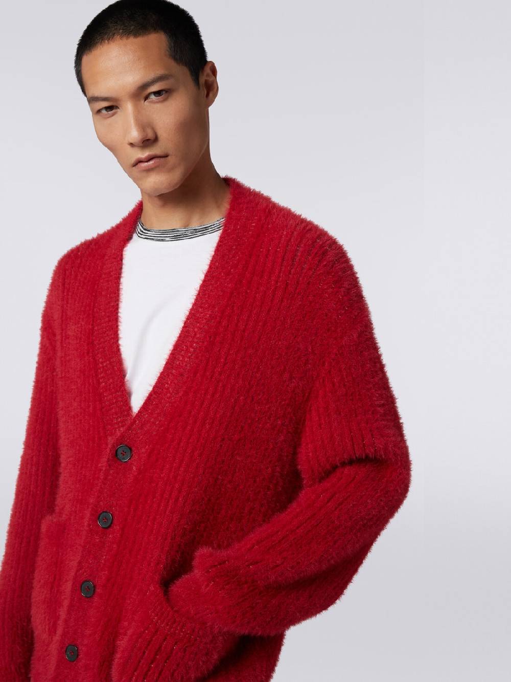 Missoni Cardigan oversize in misto lana effetto pelo Grande vendita