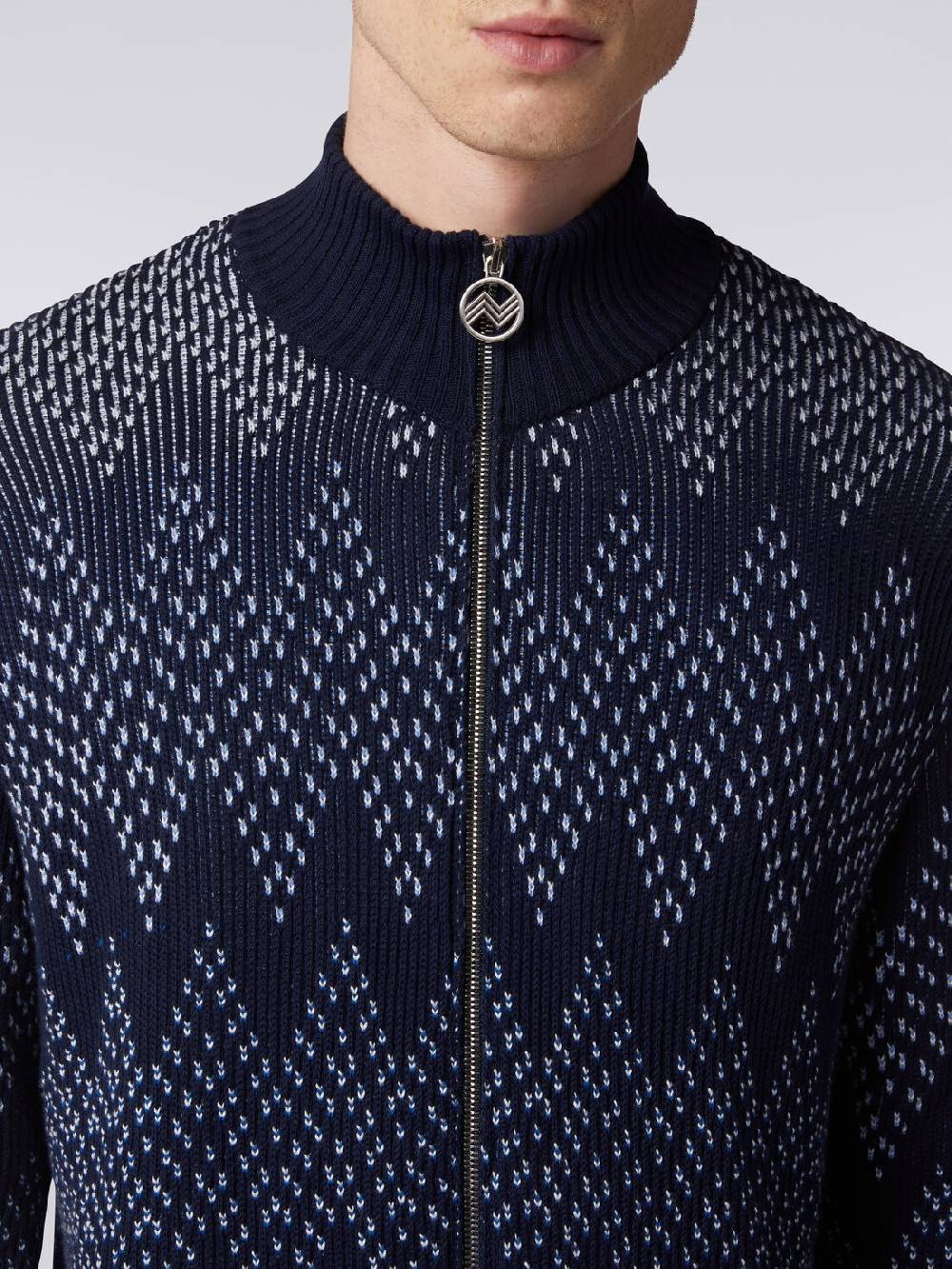 Missoni Giacca in cotone chevron con zip Vendite stagionali