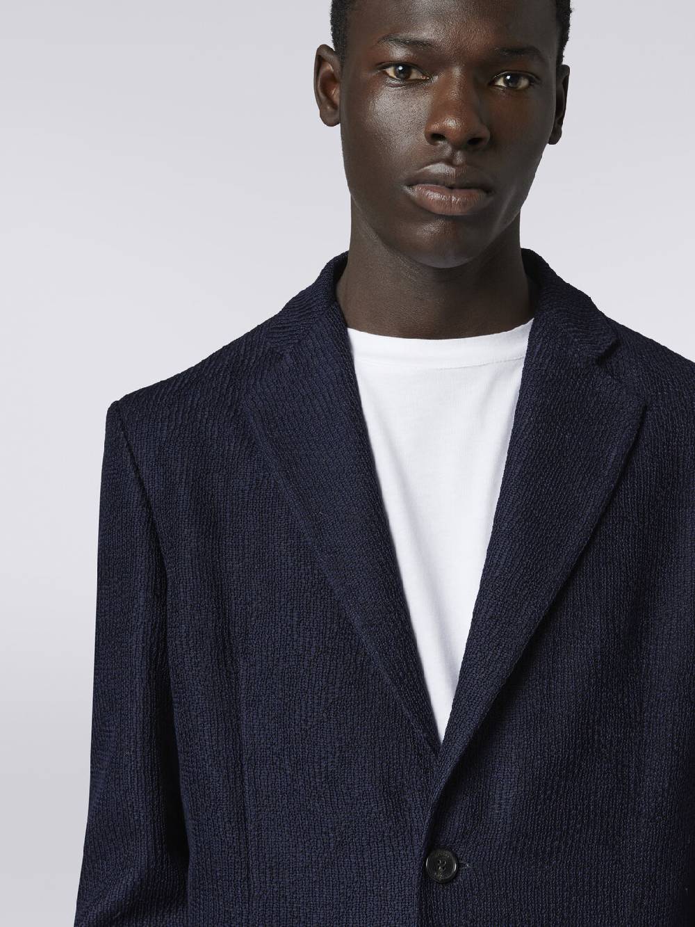 Missoni Blazer monopetto in cotone chevron Offerta natalizia
