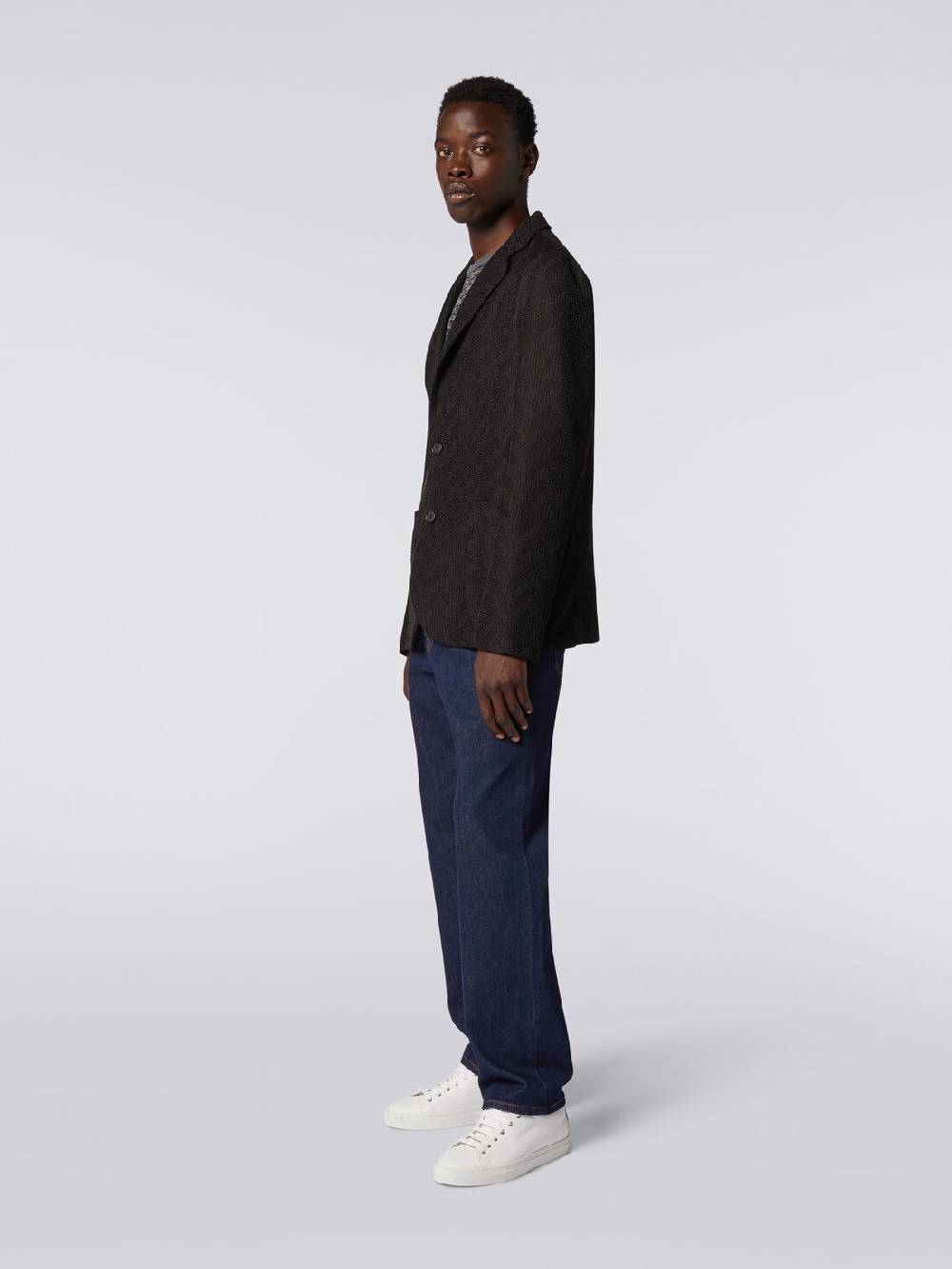 Missoni Blazer monopetto in cotone chevron Offerta Pasqua