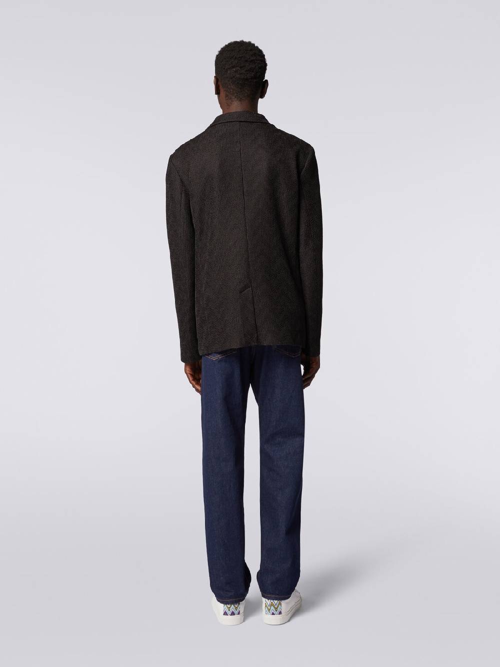Missoni Blazer monopetto in cotone chevron Offerta Pasqua