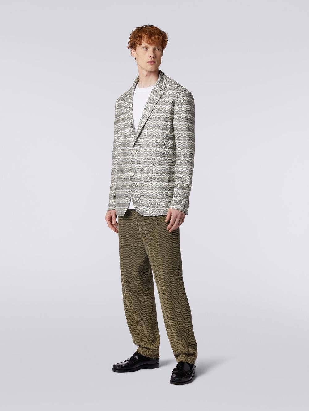 Missoni Giacca in misto viscosa zig zag Offerta Giorno del Papà
