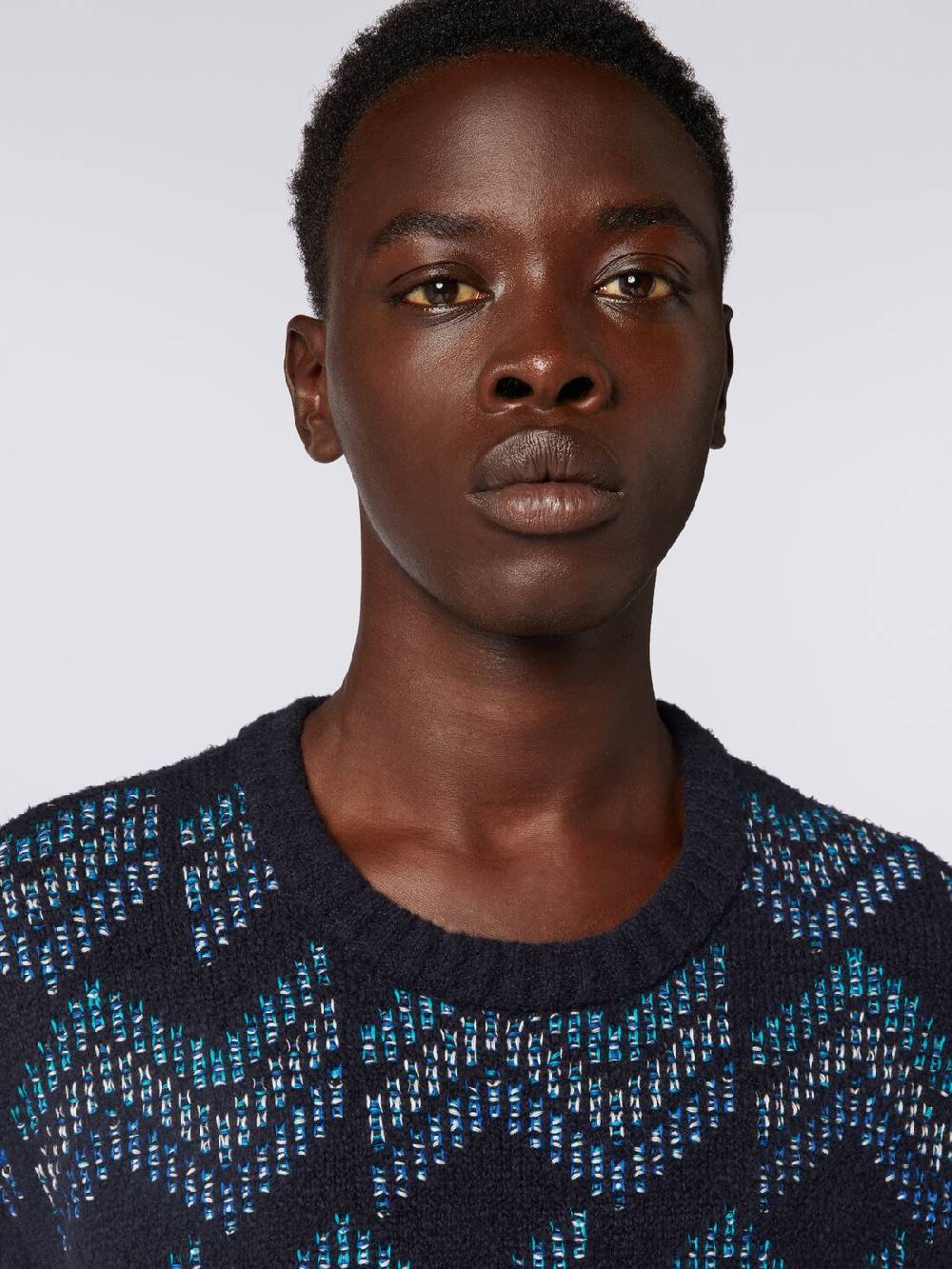 Missoni Pullover girocollo in misto cotone motivo zig zag Offerta Anniversario