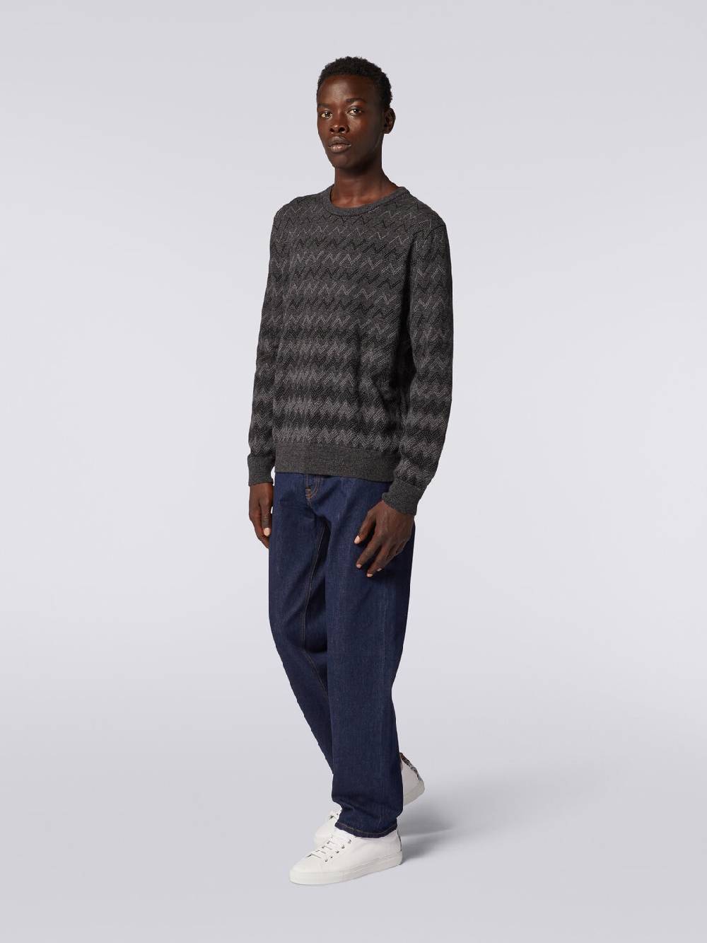 Missoni Pullover girocollo in cachemire con zig zag Smaltimento dello stoccaggio