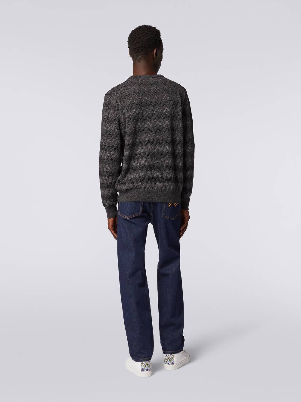 Missoni Pullover girocollo in cachemire con zig zag Smaltimento dello stoccaggio