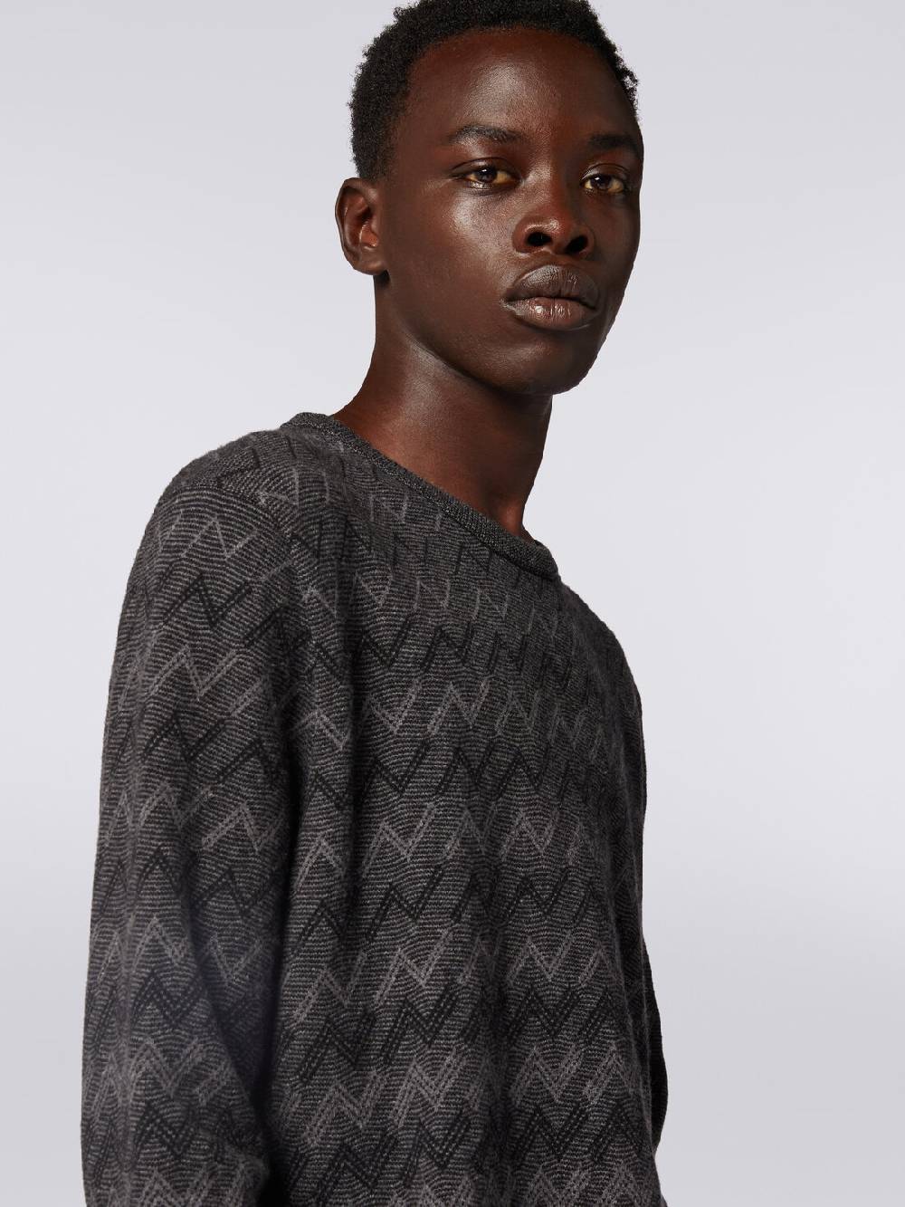 Missoni Pullover girocollo in cachemire con zig zag Smaltimento dello stoccaggio