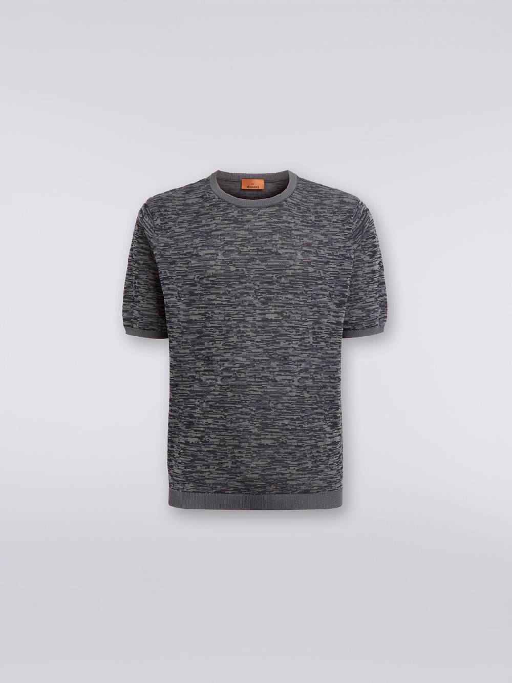 Missoni Maglia girocollo in cotone e lana fiammata Offerta temporanea