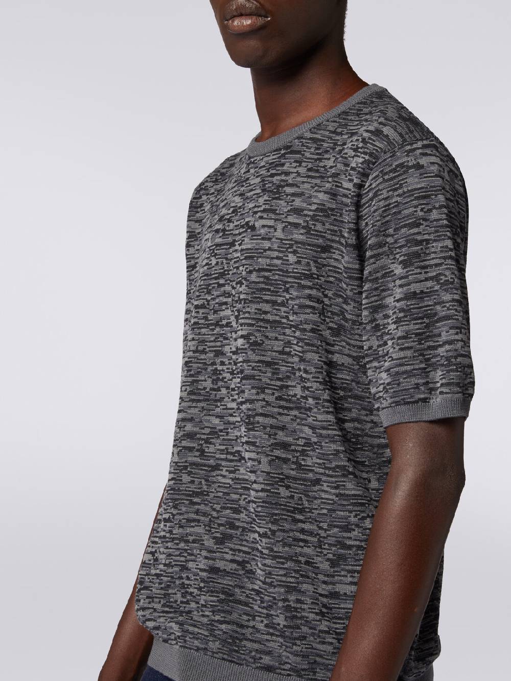 Missoni Maglia girocollo in cotone e lana fiammata Offerta temporanea