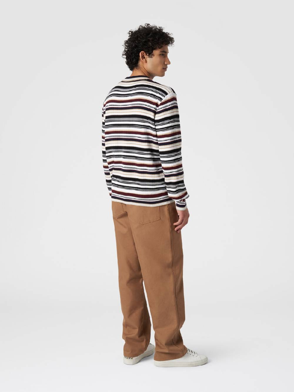 Missoni Pullover girocollo in cotone a righe Offerte esclusive