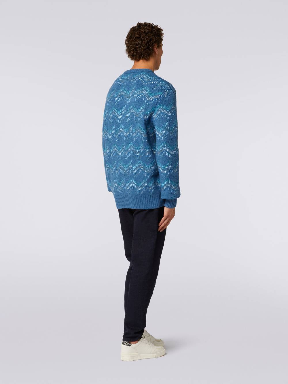 Missoni Pullover girocollo in misto cotone motivo zig zag Lightning offer