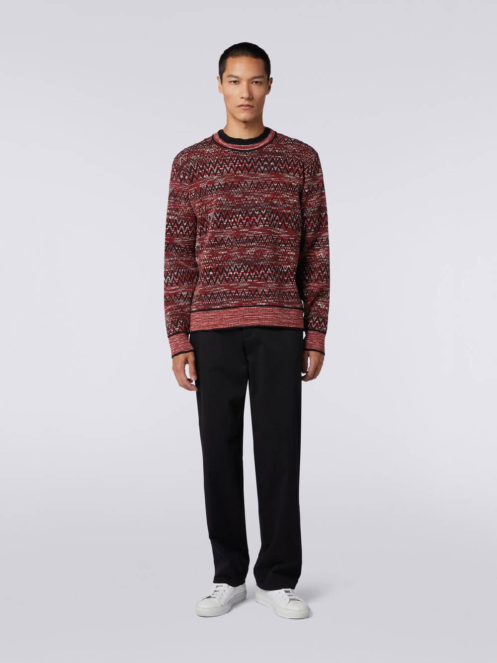 Missoni Maglia girocollo con stampa chevron fiammata Nuovi prodotti