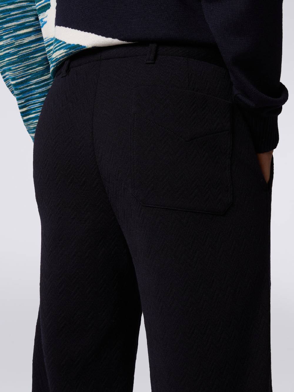 Missoni Pantaloni in misto lana chevron Offerte stagionali