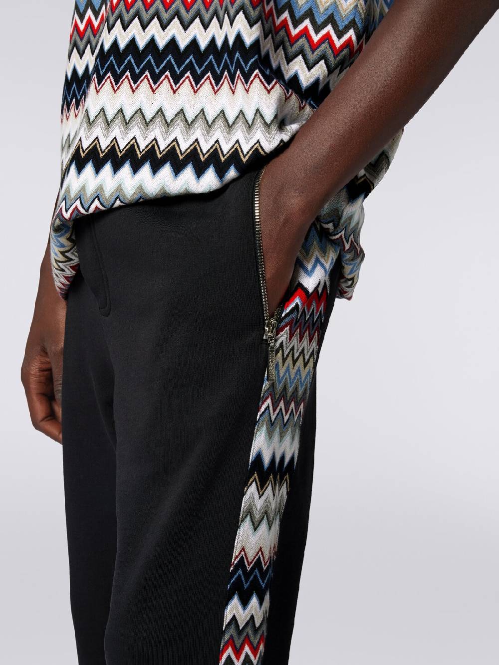 Missoni Joggers in cotone con inserti zig zag Comprane uno, ottenene uno gratis