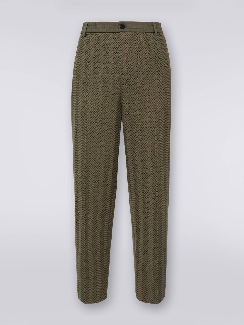 Missoni Pantaloni classici in cotone e viscosa zig zag Offerte speciali