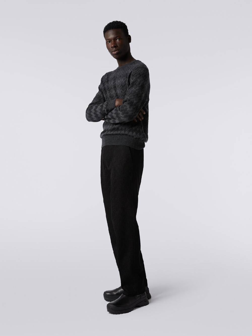 Missoni Pantaloni chino in cotone chevron Sconti VIP