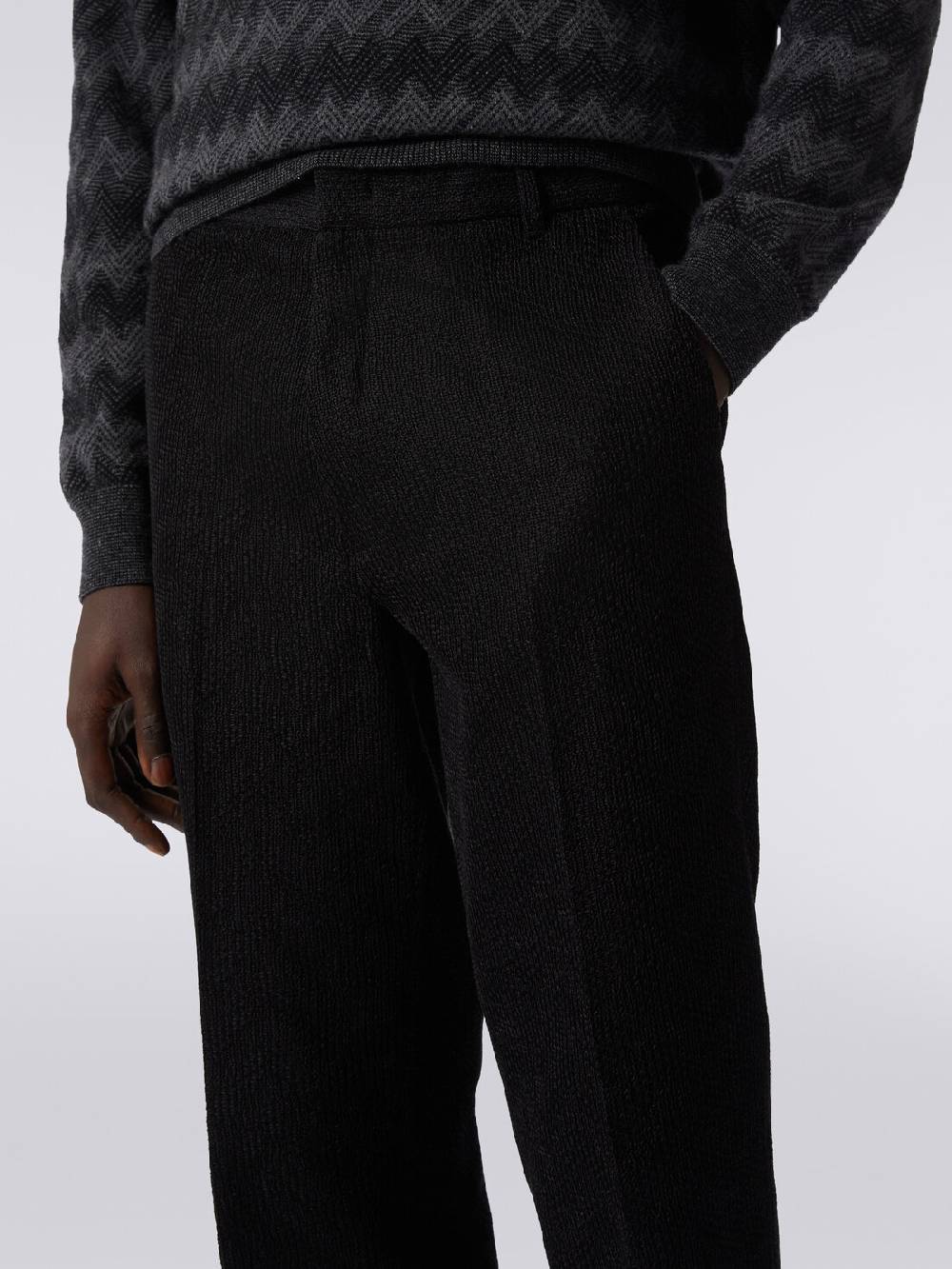Missoni Pantaloni chino in cotone chevron Sconti VIP