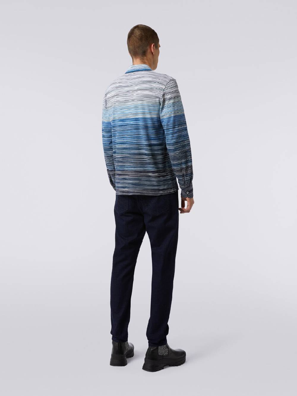 Missoni Polo a maniche lunghe in piquet di cotone fiammato Super Saving Price