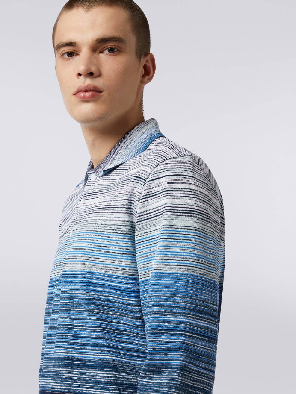 Missoni Polo a maniche lunghe in piquet di cotone fiammato Super Saving Price