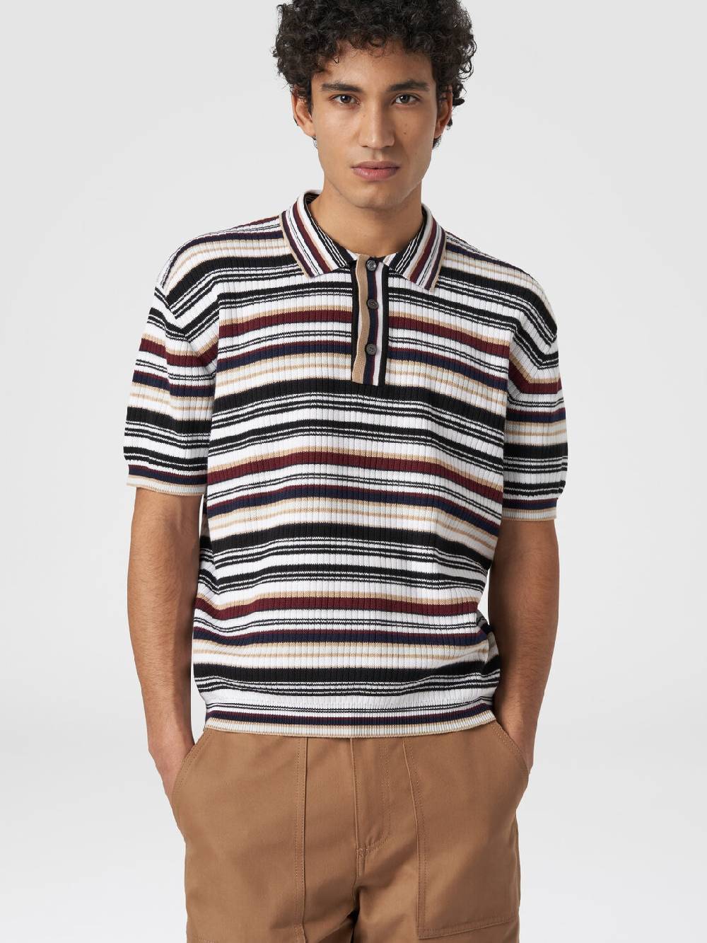 Missoni Polo in cotone a righe Rilascio limitato