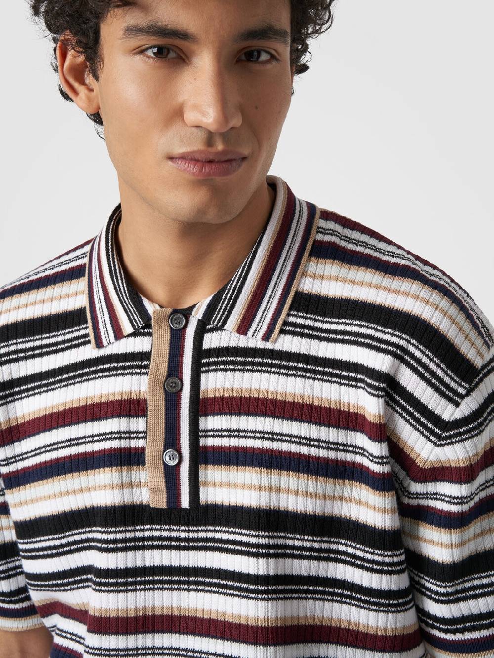 Missoni Polo in cotone a righe Rilascio limitato