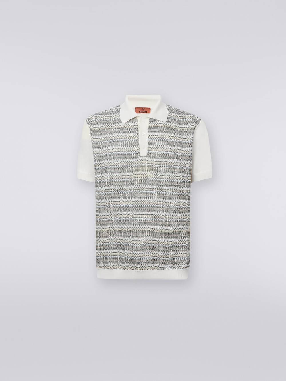 Missoni Polo a maniche corte zig zag con profili a contrasto Latest stili