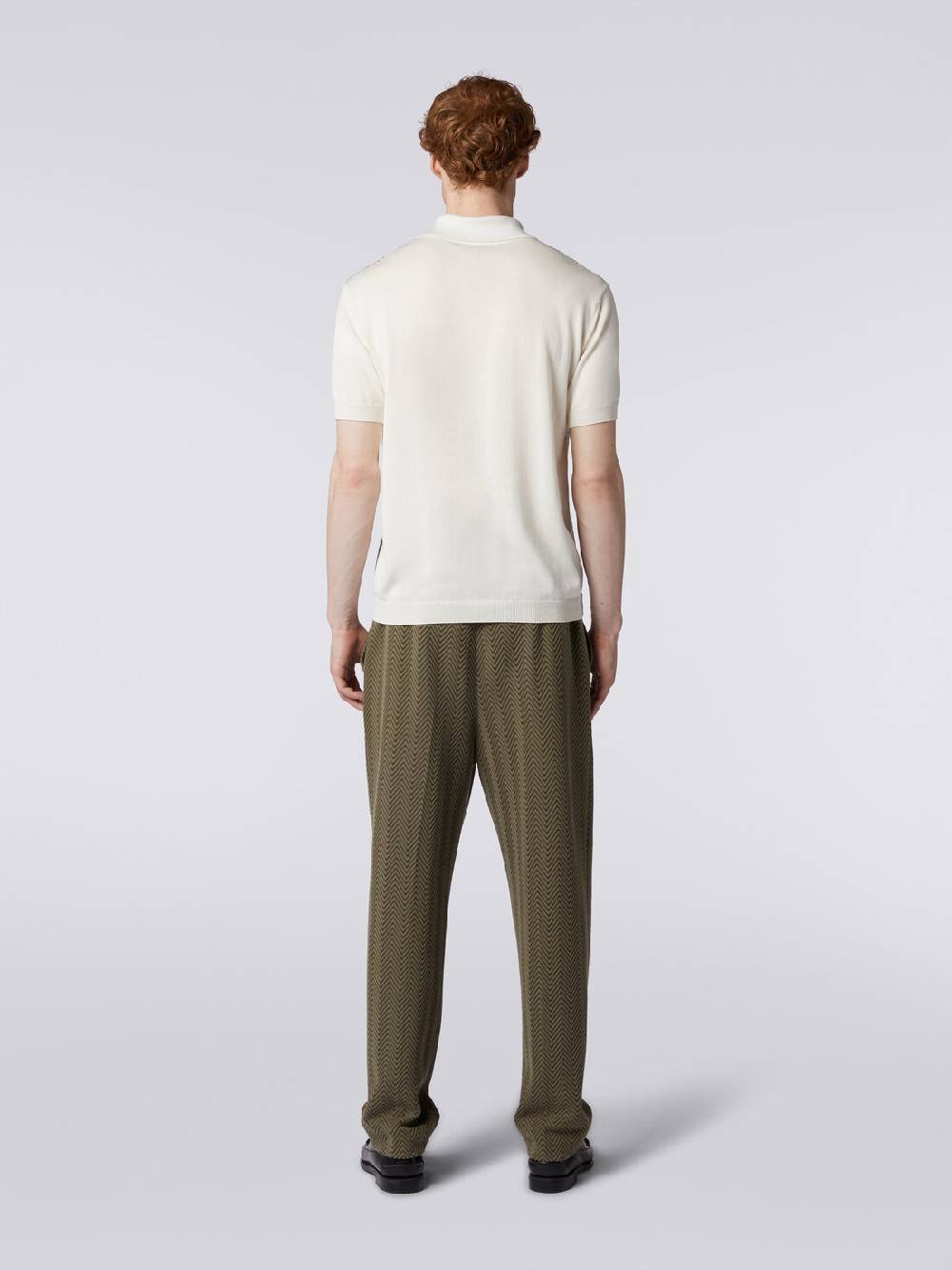 Missoni Polo a maniche corte zig zag con profili a contrasto Latest stili
