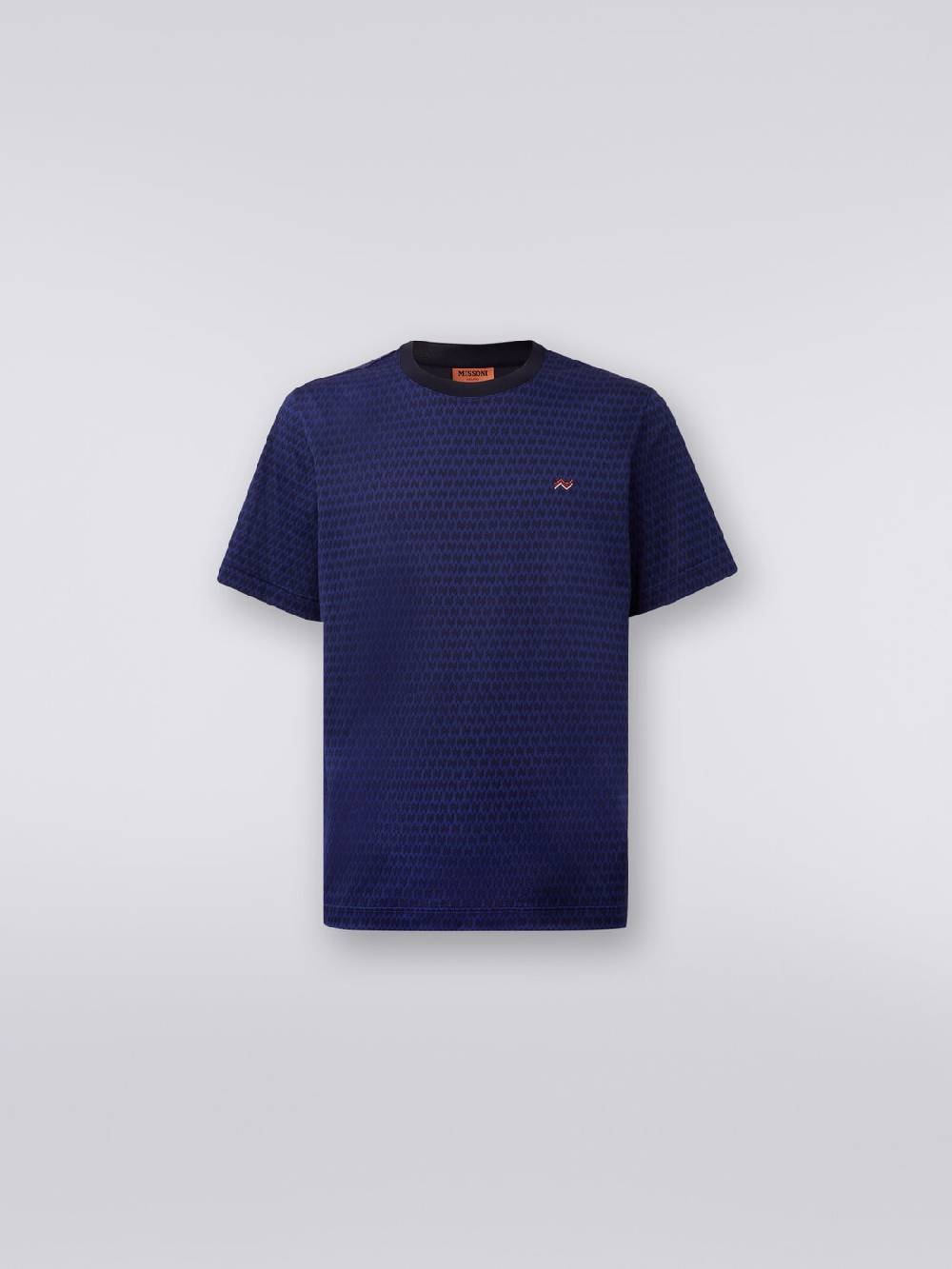 Missoni T-shirt girocollo in cotone con ricami Fino al 60% di sconto