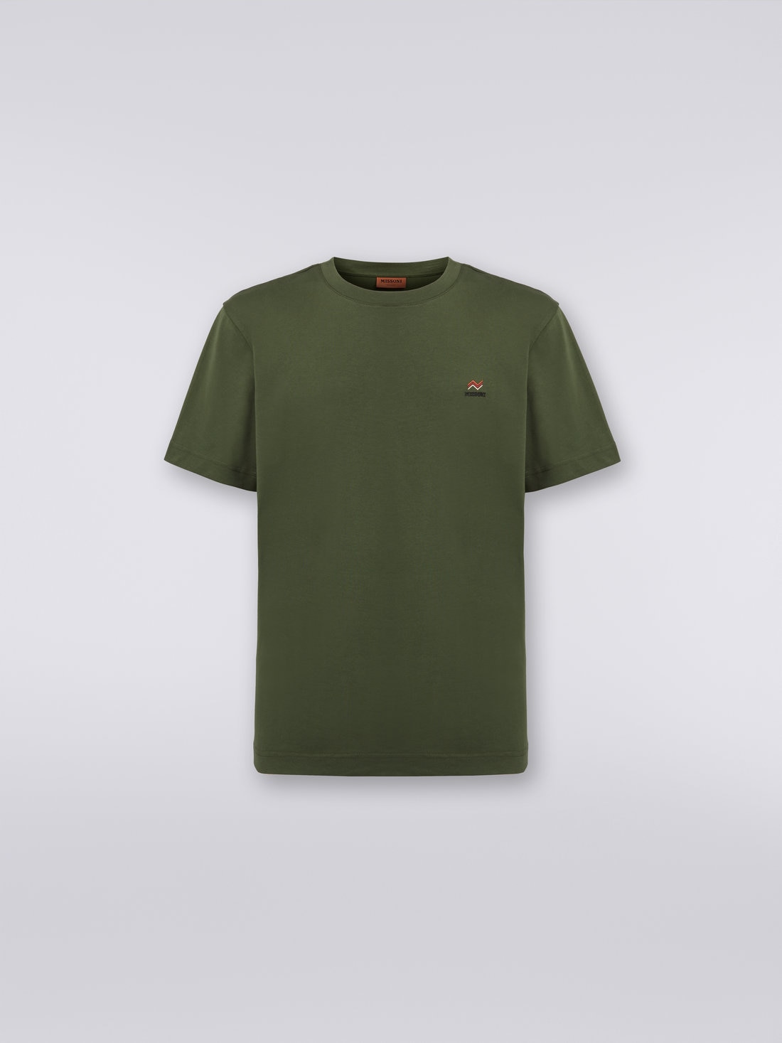 Missoni T-shirt girocollo in cotone con ricamo e logo Sostegno trimestrale