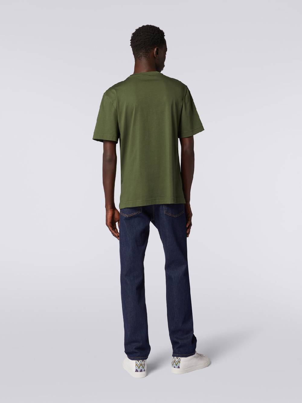 Missoni T-shirt girocollo in cotone con ricamo e logo Sostegno trimestrale