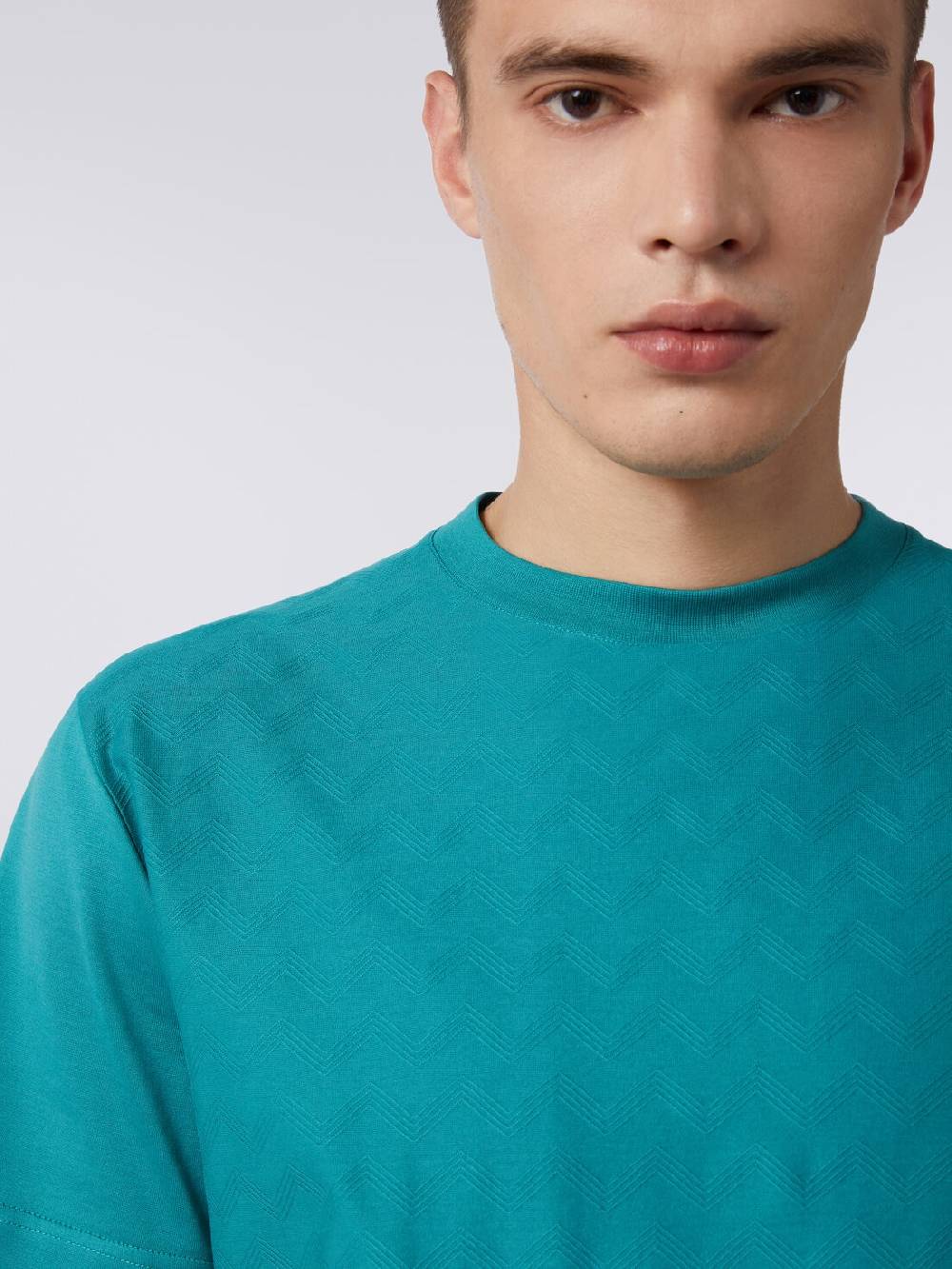 Missoni T-shirt a maniche corte in cotone zig zag Discount Store per i nuovi prodotti