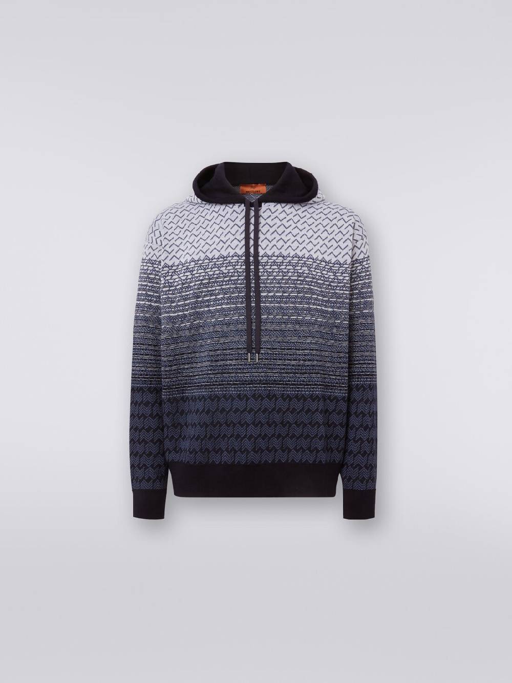 Missoni Felpa in lana e cotone con cappuccio