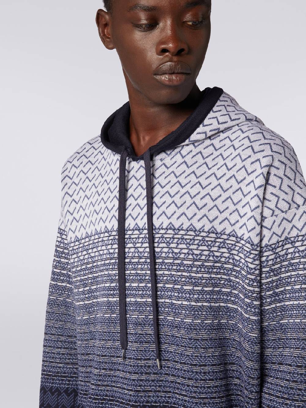 Missoni Felpa in lana e cotone con cappuccio Super sconto
