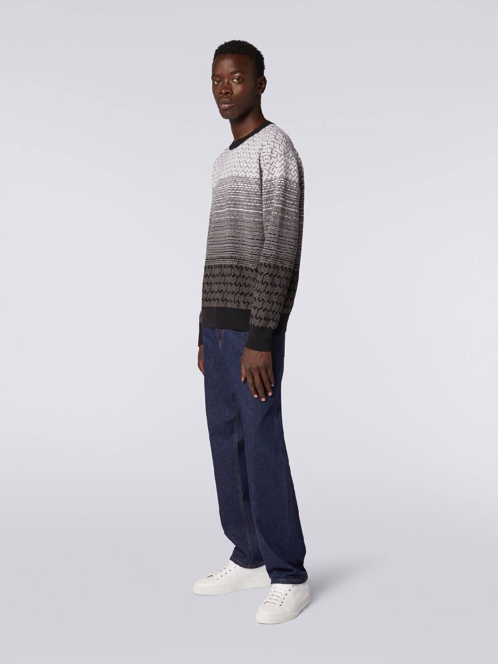 Missoni Pullover girocollo in lana e cotone Enormi sconti