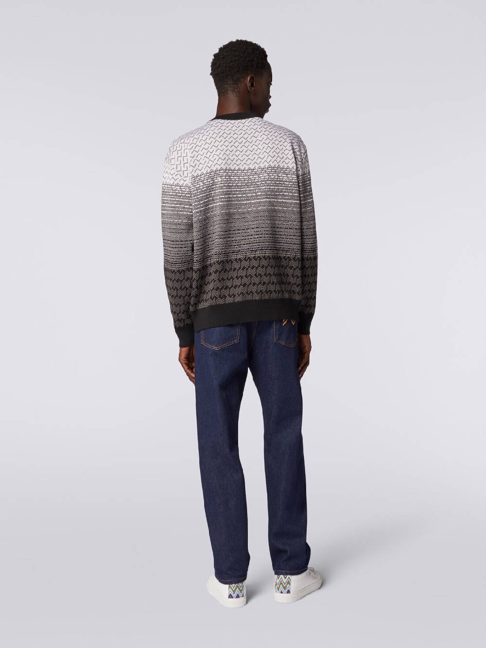 Missoni Pullover girocollo in lana e cotone Enormi sconti
