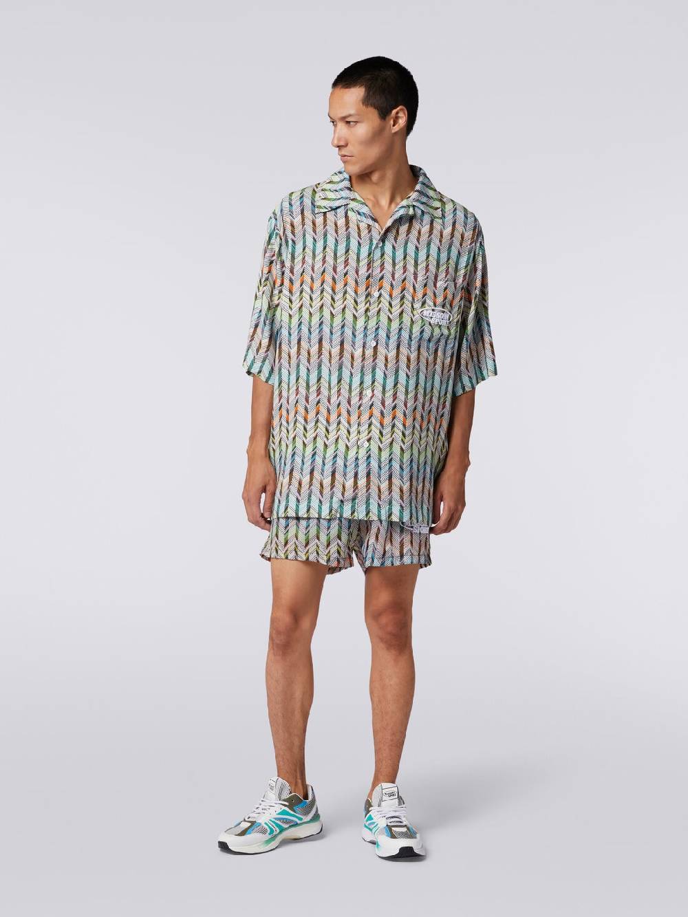 Missoni Camicia da bowling in viscosa stampata con logo 50% di sconto con spedizione gratuita