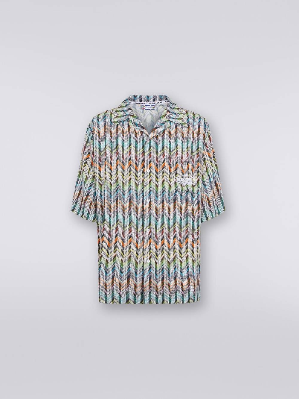 Missoni Camicia da bowling in viscosa stampata con logo 50% di sconto con spedizione gratuita