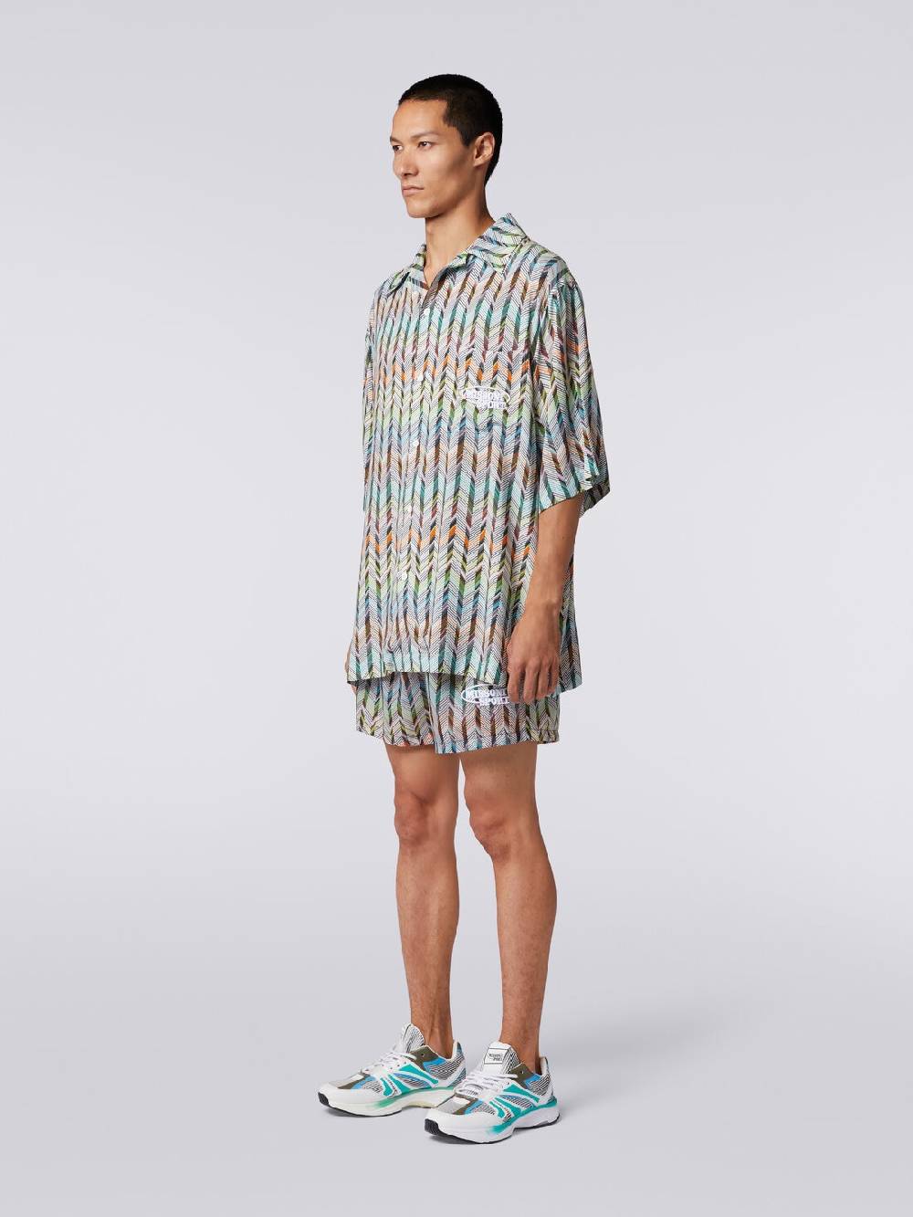Missoni Camicia da bowling in viscosa stampata con logo 50% di sconto con spedizione gratuita