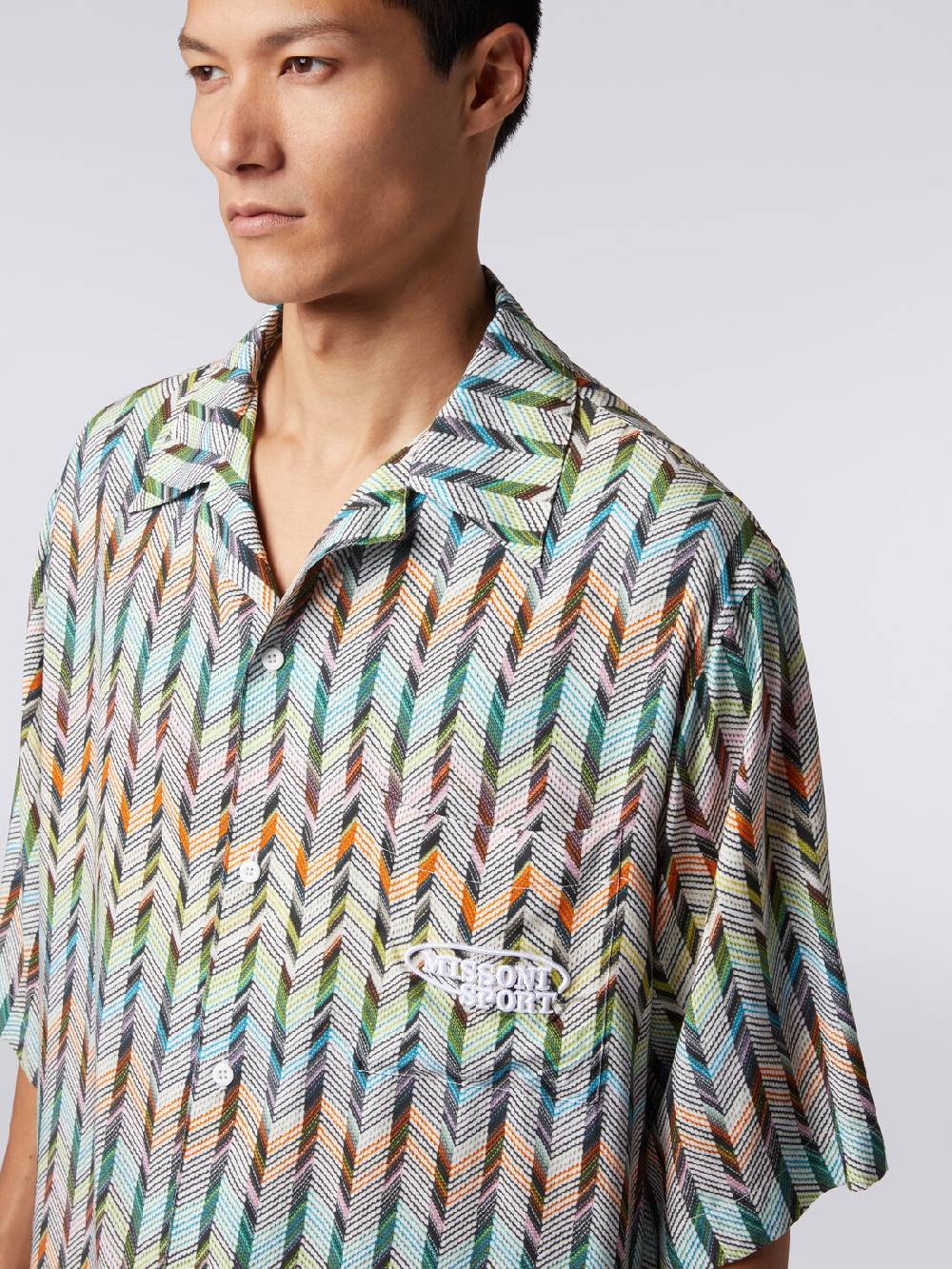 Missoni Camicia da bowling in viscosa stampata con logo 50% di sconto con spedizione gratuita