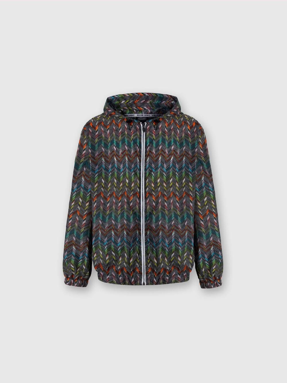 Missoni Giacca a vento in nylon stampato con logo Trasporto libero internazionale