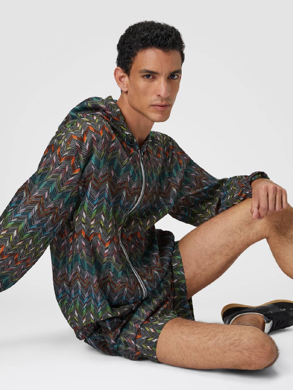 Missoni Giacca a vento in nylon stampato con logo Trasporto libero internazionale