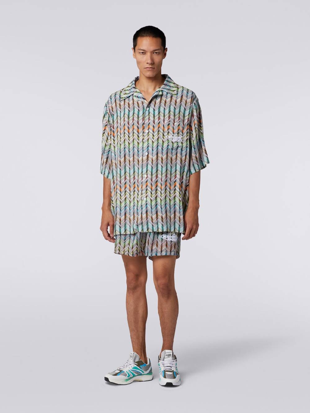 Missoni Boxer mare in nylon stampato con logo Limitato a 3 giorni