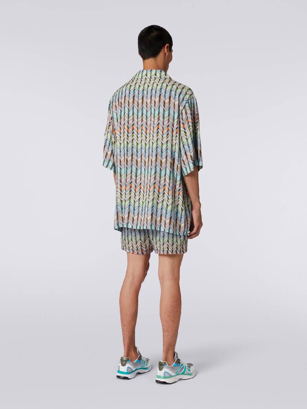 Missoni Boxer mare in nylon stampato con logo Limitato a 3 giorni