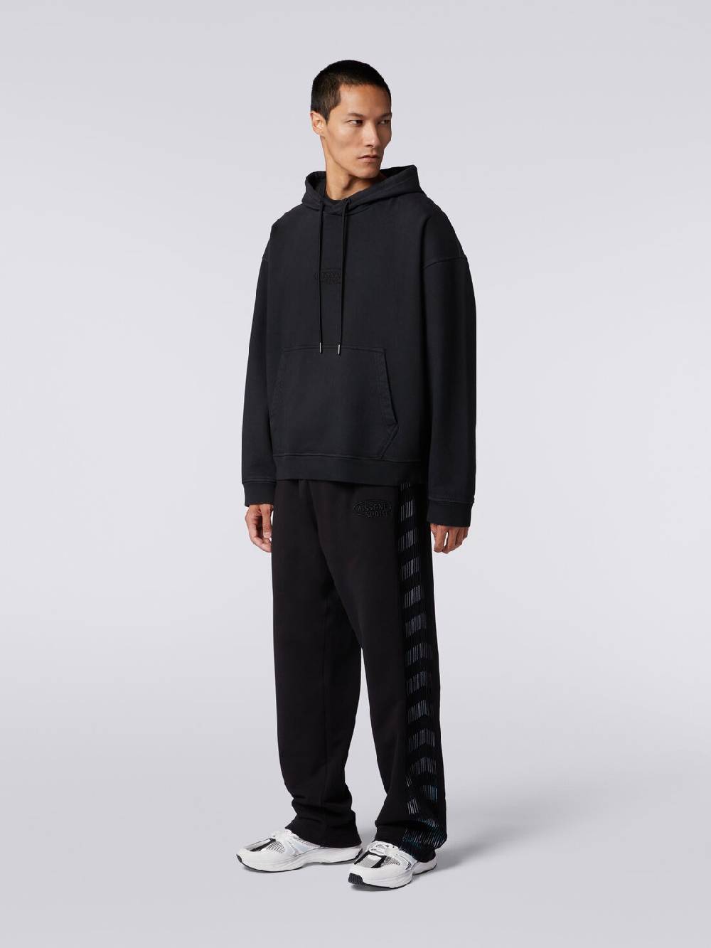 Missoni Felpa in cotone con cappuccio e logo Esporta salva