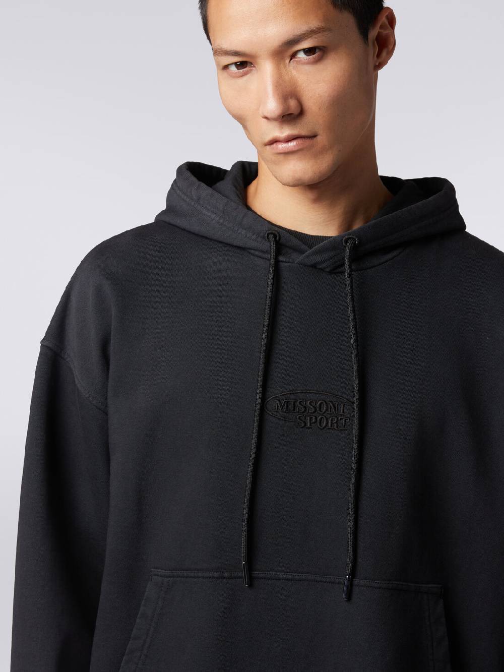 Missoni Felpa in cotone con cappuccio e logo Esporta salva
