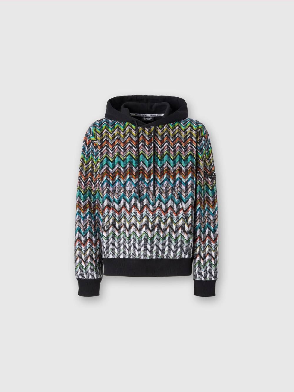 Missoni Felpa con cappuccio in maglia zig zag Sconti questo mese